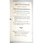 BAUDELOCQUE- PRINCIPES SUR L'ART DES ACCOUCHEMENS wyd. 1787r. [PODRĘCZNIK POŁOŻNICTWA]
