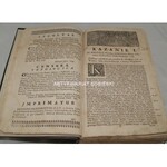 WYSOCKI - ADWENT Z POSTEM KAZANIAMI O SĄDZIE BOŻYM, O MĘCE PAŃSKIEY wyd. 1749 oprawa
