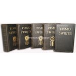 WUJEK - BIBLIA. PISMO ŚWIĘTE t. 1-5 wyd. 1926-32