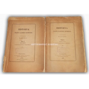 HUBE- HISTORYA PRAWA KARNEGO RUSKIEGO t.1-2 (komplet w 2 wol.) wyd. 1870-2