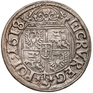 Zygmunt III Waza, 3 krucierze 1618 Kraków - rzadkie