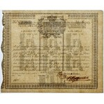 Certyfikat Pożyczki POSIŁKI POLSKIE 600 złotych 1831