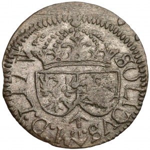 Zygmunt III Waza, Szeląg Wilno 1614 - trefl - Trylner