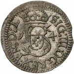 Zygmunt III Waza, Szeląg Wilno 1614 - trefl - Trylner