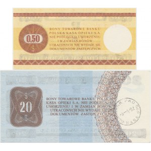 PEWEX 50 centów i 20 dolarów 1979 (2szt)