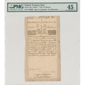 25 złotych 1794 - D - PMG 45