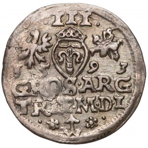 Zygmunt III Waza, Trojak Wilno 1593 - Platina