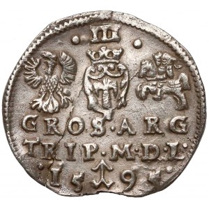 Zygmunt III Waza, Trojak Wilno 1595 - Chalecki