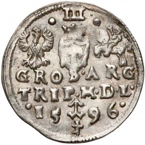 Zygmunt III Waza, Trojak Wilno 1596 - Prus