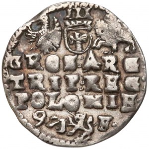 Zygmunt III Waza, Trojak Lublin 1597 - Lewart bez obwódki (R3)
