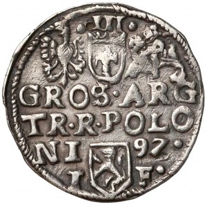 Zygmunt III Waza, Trojak Lublin 1597 - bez znaku, NI-97