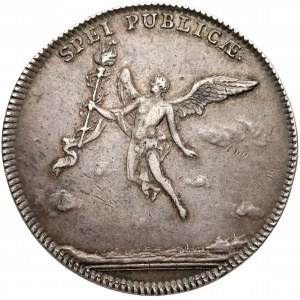 August III Sas, 2/3 talara (gulden) 1747 zaślubinowy 