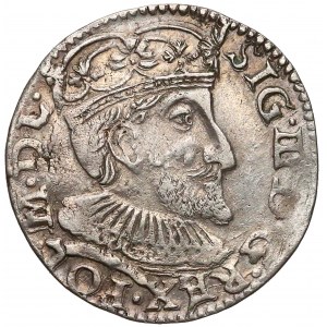 Zygmunt III Waza, Trojak Olkusz 1592 - data w wierszu