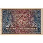 WZÓR 5.000 mkp 02.1920 - II Serja A 123,456 - PMG 35