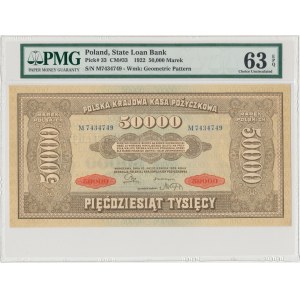 50.000 mkp 1922 - M - PMG 63 EPQ