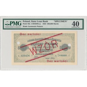WZÓR 500.000 mkp 1923 - K - PMG 40
