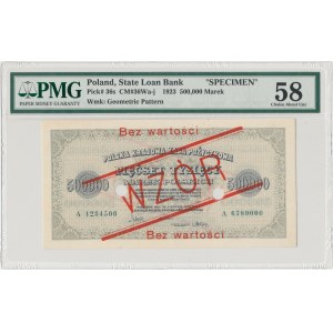 WZÓR 500.000 mkp 1923 - A - perforacja - PMG 58