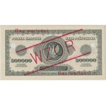 WZÓR 500.000 mkp 1923 - G - PMG 40