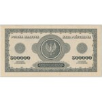 500.000 mkp 1923 - D (Mił.36c) - 6-cyfr - PMG 63