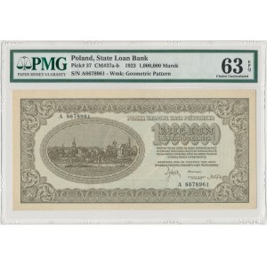 1 mln mkp 1923 - A - 7-cyfr - PMG 63 EPQ