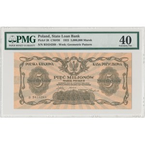 5 mln mkp 1923 - B - PMG 40