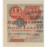 1 grosz 1924 - H - lewa połowa - PMG 66 EPQ