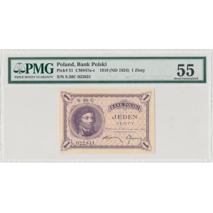 1 złoty 1919 - S. 20 C - PMG 55