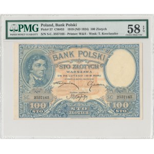 100 złotych 1919 - PMG 58 EPQ