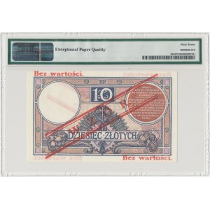 WZÓR 10 złotych 1924 - III EM. A - PMG 67 EPQ