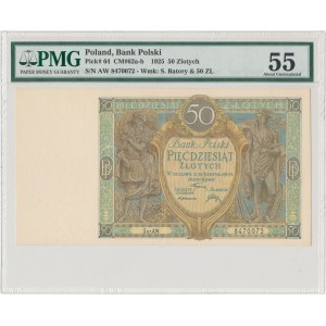 50 złotych 1925 - Ser.AW - PMG 55