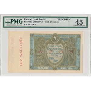 WZÓR 20 złotych 1926 - Ser.K - PMG 45