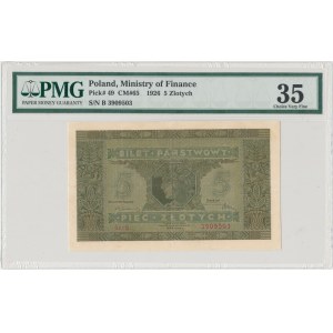 5 złotych 1926 - Ser.B - PMG 35