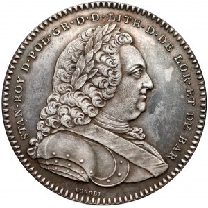 Stanisław Leszczyński, Medal Academie de Stanislas 1750
