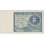 5 złotych 1930 - Ser.Y - jednoliterowa seria - PMG 45