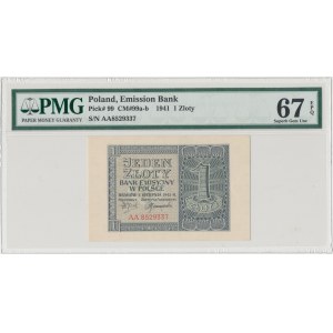 1 złoty 1941 - AA - PMG 67 EPQ