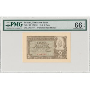 2 złote 1940 - A - PMG 66 EPQ