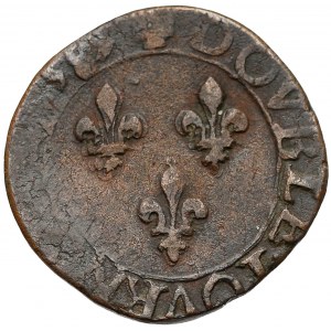 Henryk Walezy, Podwójny denar turoński 1589, Amiens - X