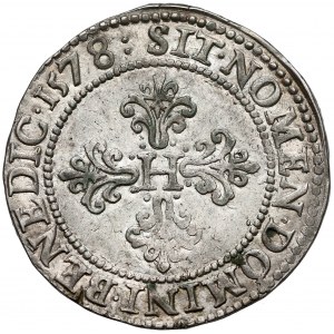 Henryk Walezy, Frank 1578, Poitiers - G - ładny (R3)