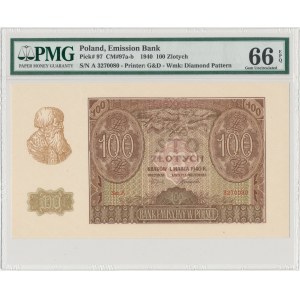 100 złotych 1940 - Ser.A - PMG 66 EPQ