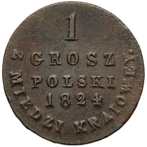 1 polish groat 1824 I.B. z MIEDZI KRAIOWEY
