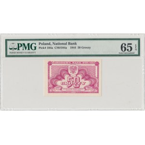 50 groszy 1944 - PMG 65 EPQ