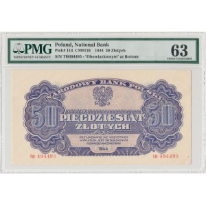 50 złotych 1944 ...owym - PMG 63