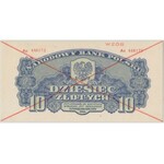 WZÓR 10 złotych 1944 ...owe - Ac - PMG 65 EPQ