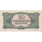 WZÓR 20 złotych 1944 ...owe - Rz - seria zastępcza - PMG 64