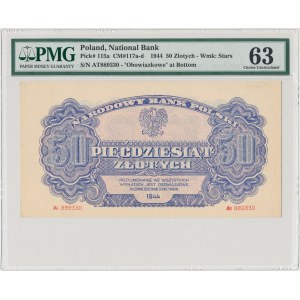 50 złotych 1944 ...owe - At - PMG 63