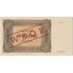 WZÓR 1.000 złotych 1945 - Ser.A 0000000 - z nadrukiem - PMG 63