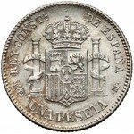 Spain, 1 Peseta 1889 MP-M - rare