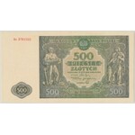 500 złotych 1946 - Dx - seria zastępcza - PMG 35