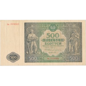 500 złotych 1946 - Dz - seria zastępcza