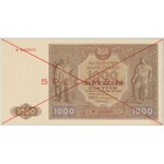 SPECIMEN 1.000 złotych 1946 - N - PMG 63